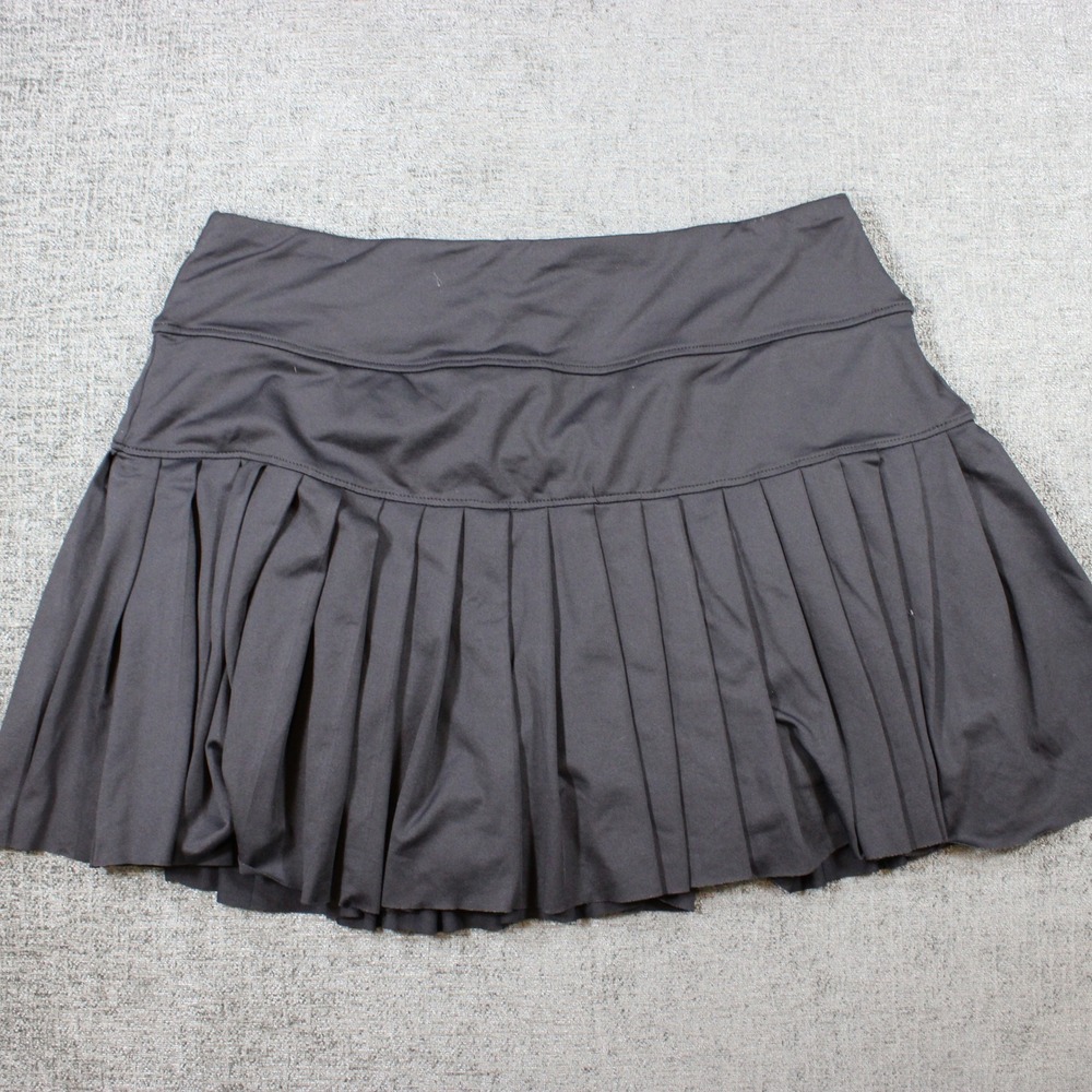 Kyodan Womens Black Pleated Tennis Skort Athletic Golf Skirt Size Large CA17791